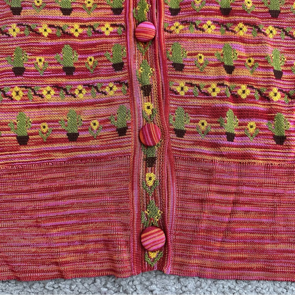 Zara Multicolor Patterned Cardigan - Picture 6 of 14